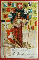 Prägekarte 1905 - Souvenir de la Suisse