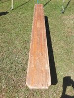 Massive Festbänke aus Holz (244 cm) klappbar – gebraucht