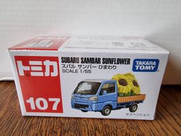 Tomica #107 Subaru Sambar Sunflower