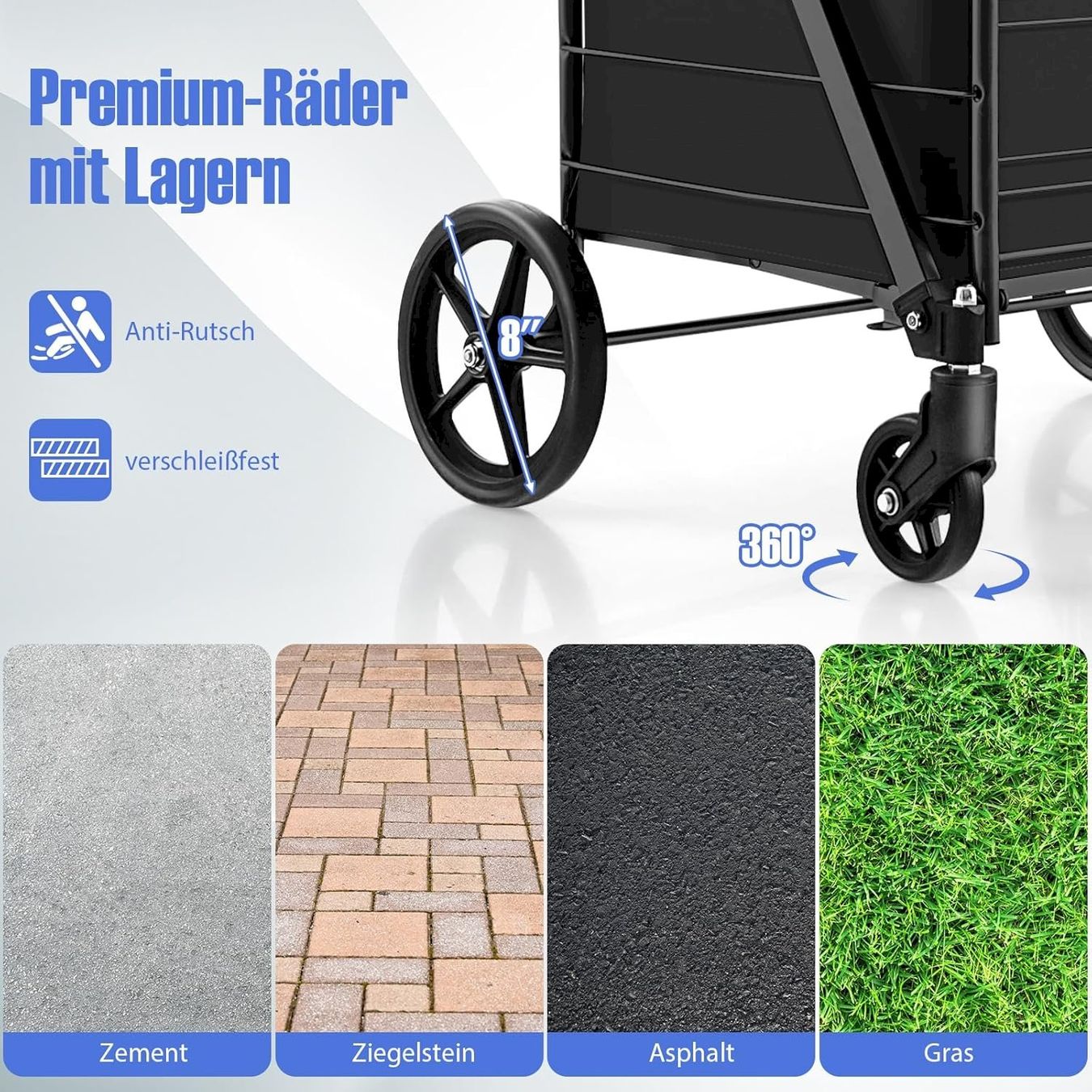 Altro per la casa: Klappbarer Einkaufstrolley auf Rollen – Nuovo e nell'imballaggio originale da Bottighofen venduto da zaap 5