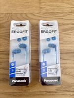 2x Panasonic RP-HJE125 In-Ear Kopfhörer blau neu OVP