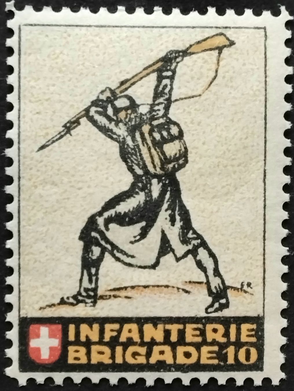 Tutti i francobolli: Infanterie Brigade 10, 1.WK, Wi 4.Div 2 – Usato da Niederuzwil venduto da LichtPhil