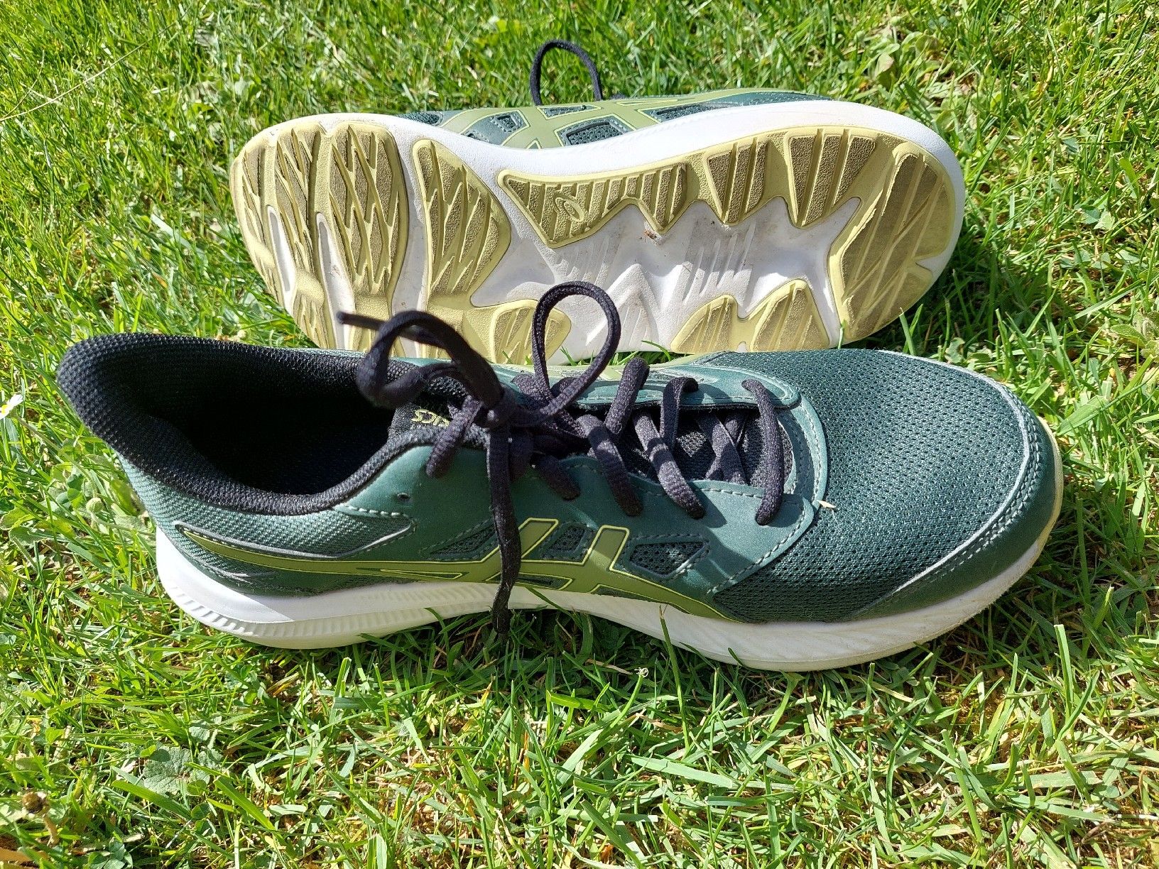 Asics Scarpe da uomo: Asics Laufschuhe, Grün, Grösse 41.5 – Usato da Frauenfeld venduto da sts123 2