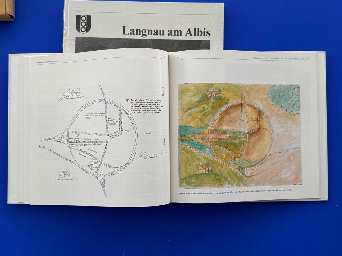 Libri: Langnau am Albis. 2 Bände Ortsgeschichte. – Usato da Adliswil venduto da buch_und_kunst 4