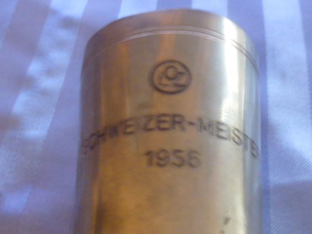 Tutte le decorazioni: Zinnbecher LCZ Schweizermeister – Usato da Hinwil venduto da Glasperlen 1