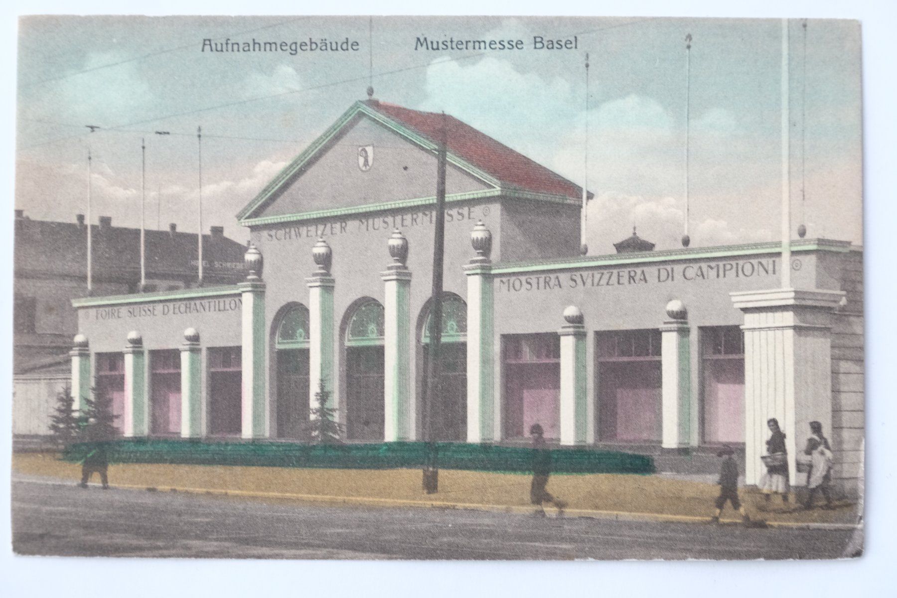 Cartoline postali: Ansichtskarte Mustermessegebäude Basel wohl um ca. 1920 – Usato da Ehrendingen venduto da nicoro50