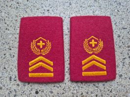 Gradabzeichen Patten Set Hauptfeldweibel Rettungstruppen