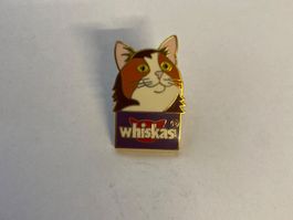 Pin Whiskas motif chat couleur métal bon état général