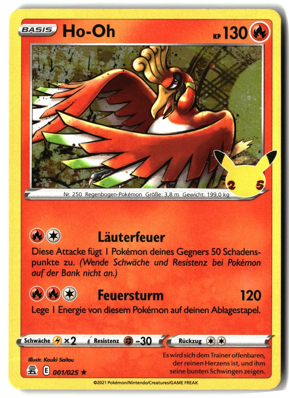 Pokémon Carte collezionabili: Ho-oh #1 Pokemon Celebrations – Usato da Feuerthalen venduto da Plazatoys