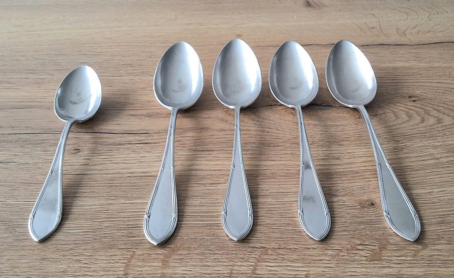 Jezler Löffel: 4 + 1 Löffel (Silber 800) JETZLER – Gebraucht aus Oftringen von Waltereg 7