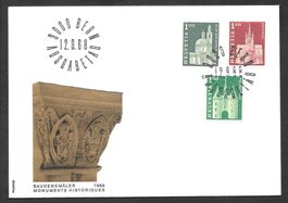 FDC Teil-Serie 419/420/422 ET 12.9.1968 schön illustriert