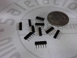 Stecker+Buchse 5PIN schwarz, 5 Paare