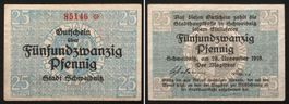 (Schlesien) SCHWEIDNITZ 25 Pfennig 1918 NOTGELD, RAR! I-