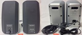 Sony SRS-A202 Desktop Speakers Lautsprecher-Paar Klinke
