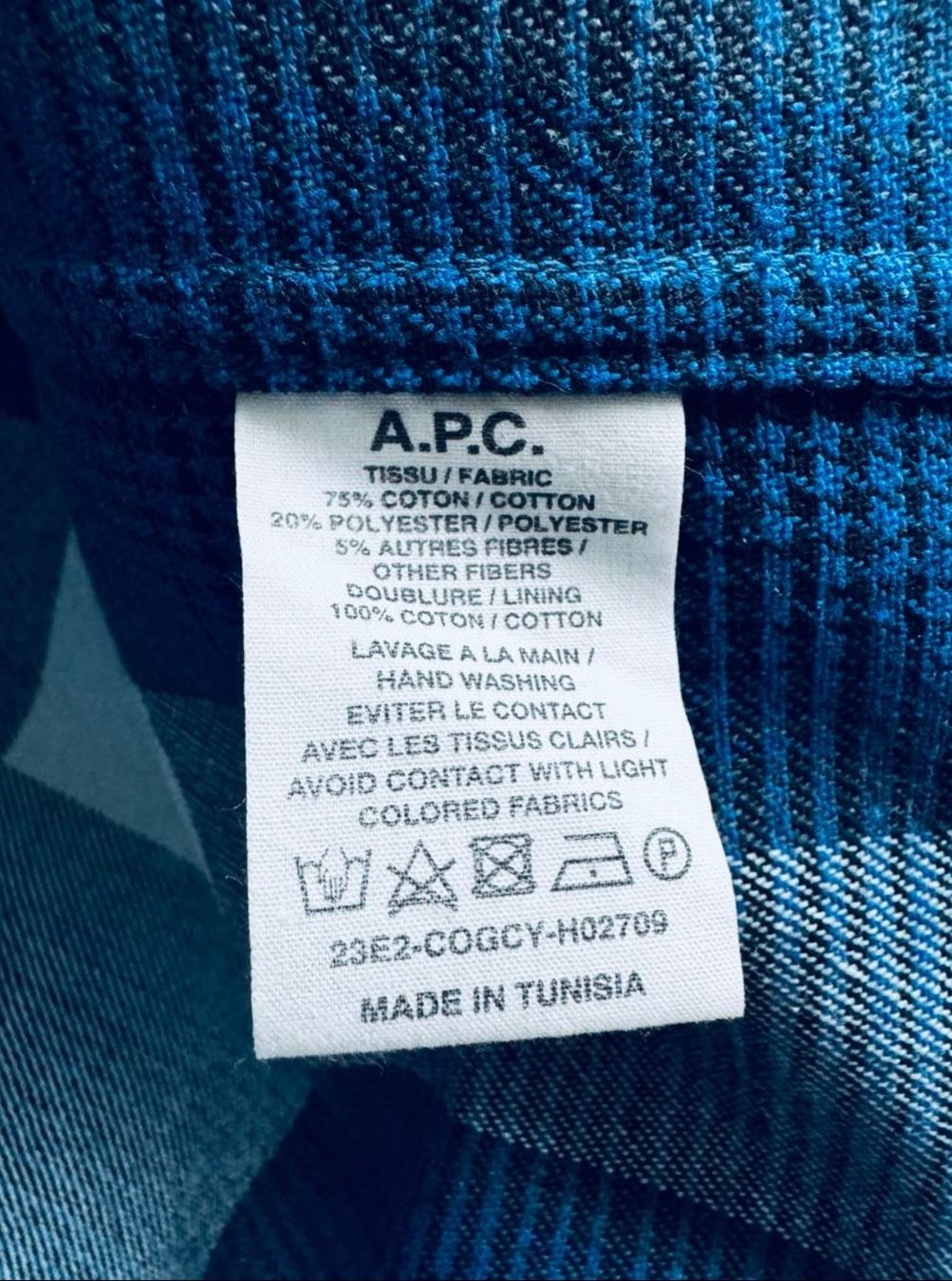 Apc Camicie: A.P.C. Basile Overshirt Blau kariert M – Nuovo (secondo la descrizione) da Schwende venduto da debisch 5