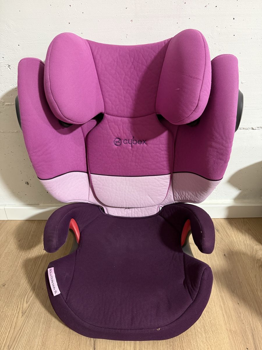 Cybex Seggiolini per auto: Kindersitz Cybex Solution M-Fix SL lila gebraucht – Usato da Stallikon venduto da gizspee