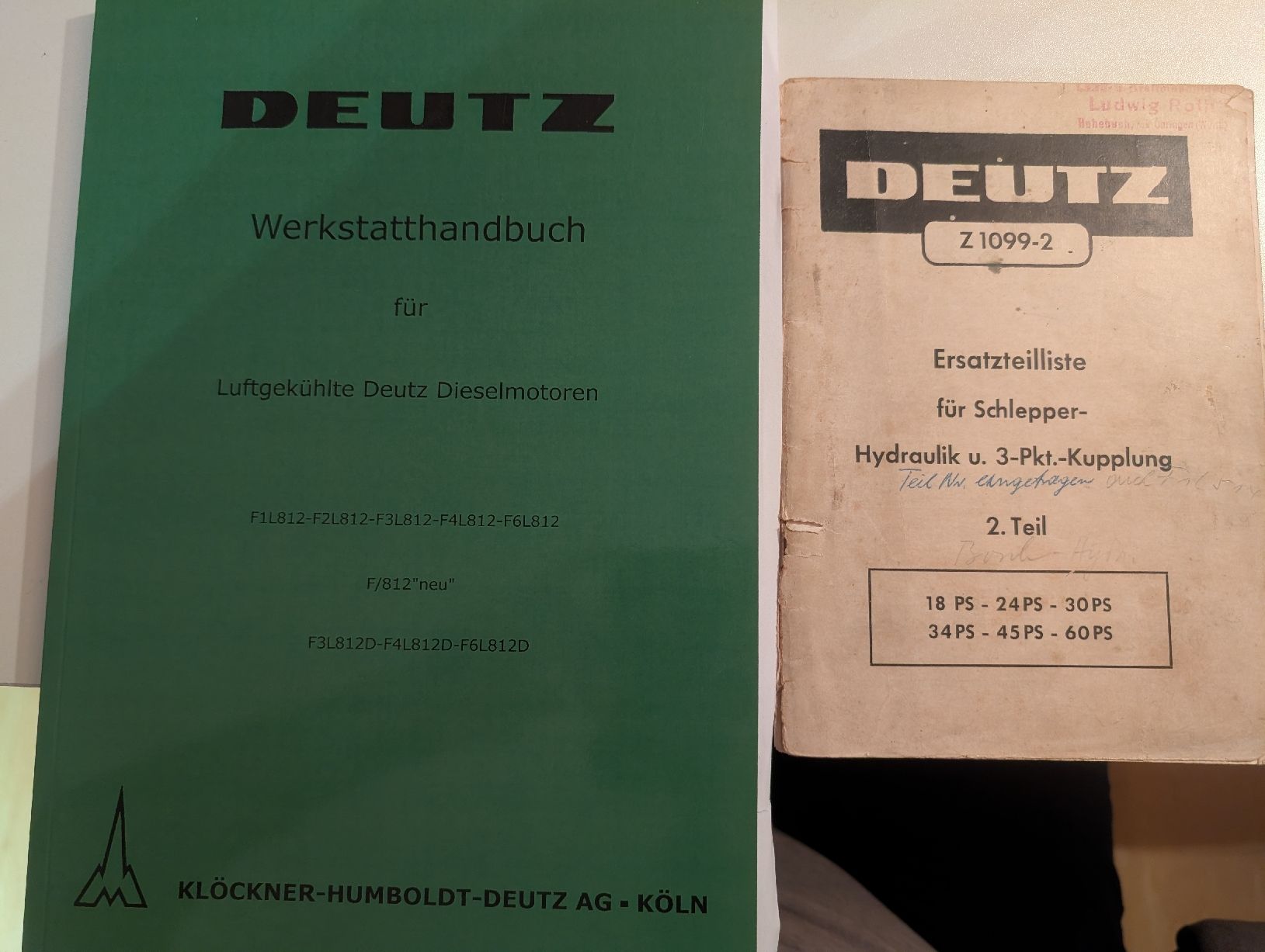Deutz Trattori: Deutz D3005 & weitere Werkstatthandbuch & Ersatzteillieste – Usato da Sulzbach venduto da MercedesV8
