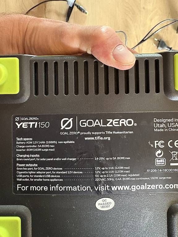 Batterie: Goal Zero  Yeti 150 – Usato da Au ZH venduto da gargs 2