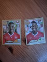 Panini WM 2018 Sticker Zakaria und Embolo Gold Edition