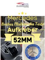 Mercedes Multimedia Taste Logo Emblem Aufkleber 52mm NEU