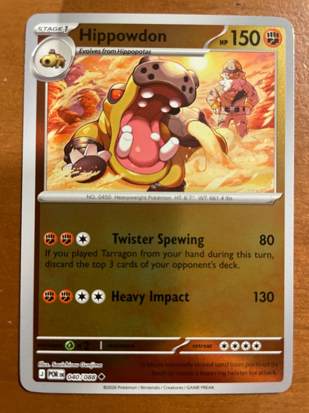 Pokémon Carte collezionabili: Pokemon Hippowdon Reverse (Versand gratis) – Nuovo (secondo la descrizione) da Chur venduto da Angerson