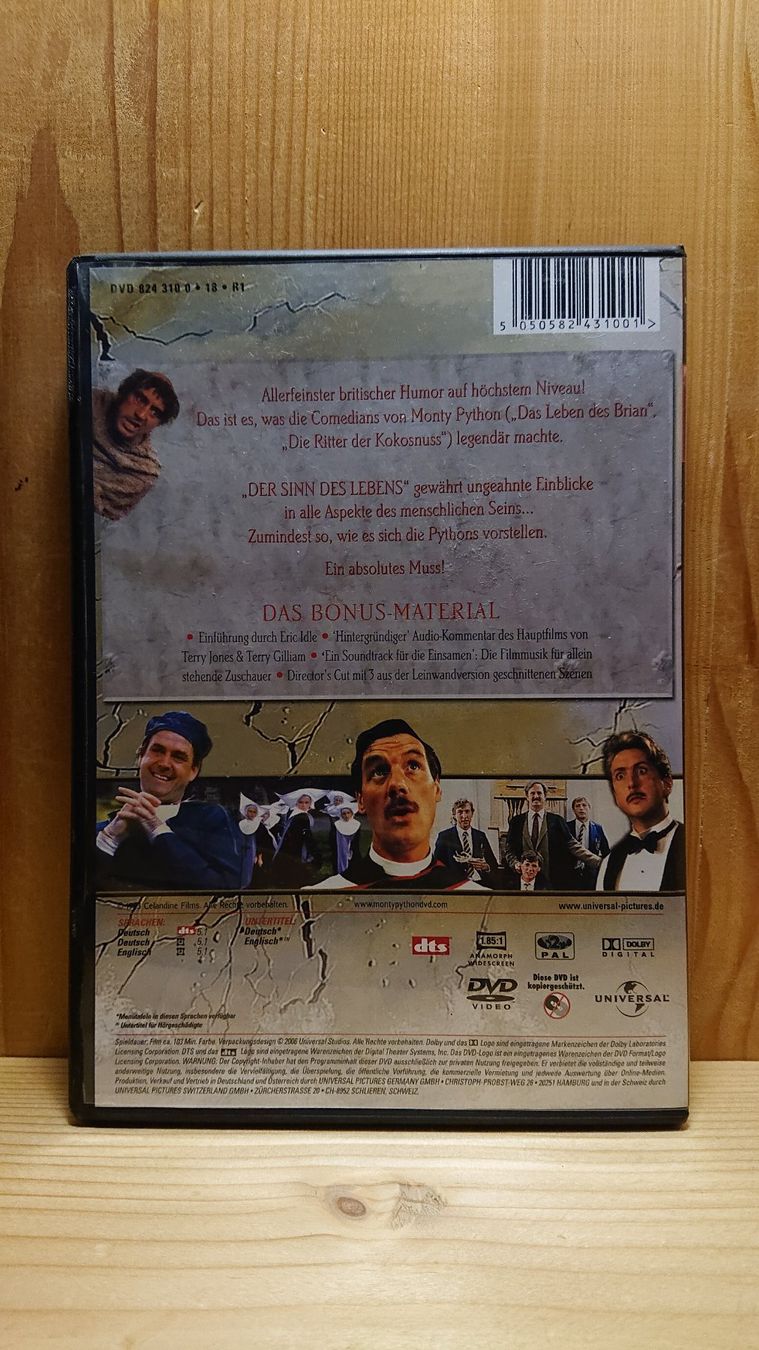 Tous les DVDs: MONTY PYTHON'S DER SINN DES LEBENS DVD – D'occasion à Wilderswil par Exebub 1