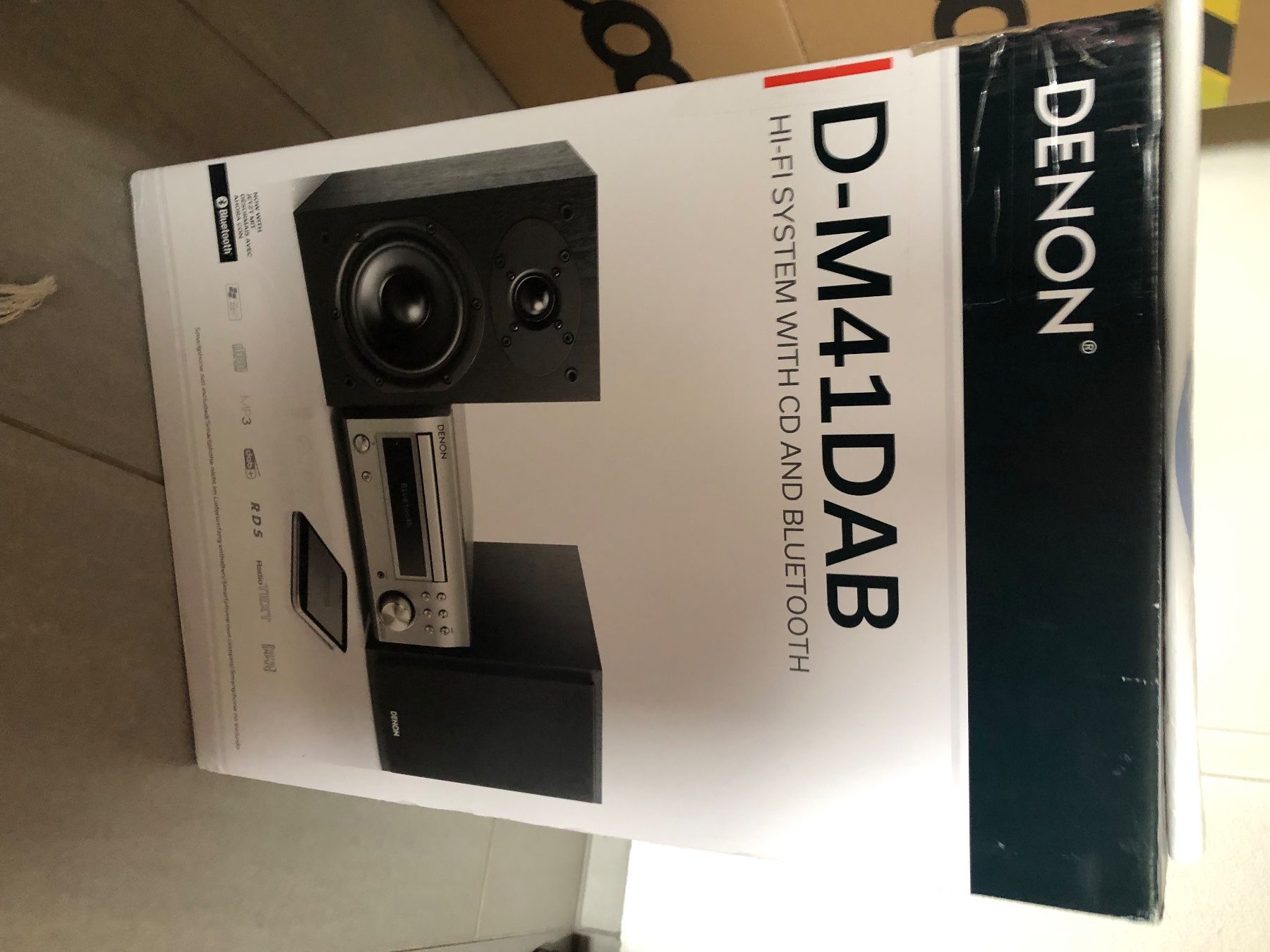Denon Multimediaplayer & Streamer: Denon Mini Hifi CD/Bluetooth/DAB  D-41 DAB+ Silver – Neu (gemäss Beschreibung) aus Bigenthal von  3