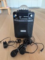 iDance Karaoke System mit Disco Kugel und 2 Mikrofonen