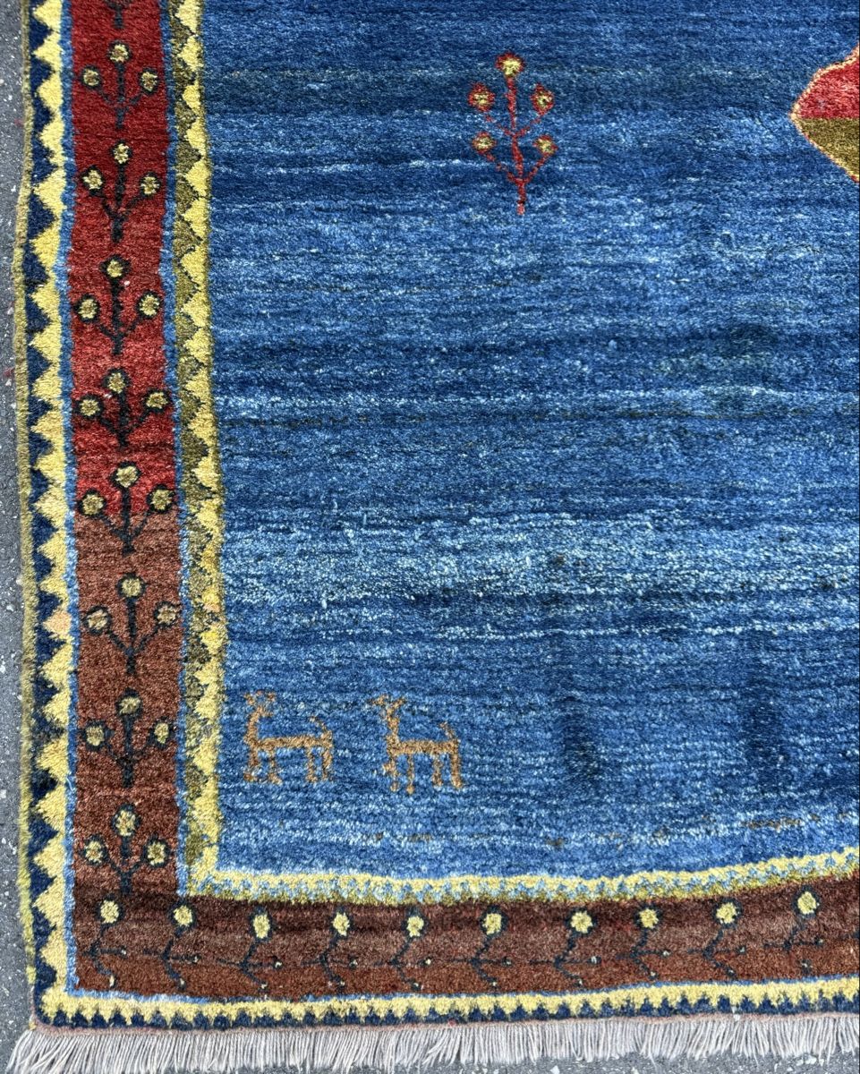 Gabbeh Teppiche: Wunderschöner Perserteppich Gabbeh (211x206)Frisch gewaschen – Gebraucht aus Sempach von Star7 2