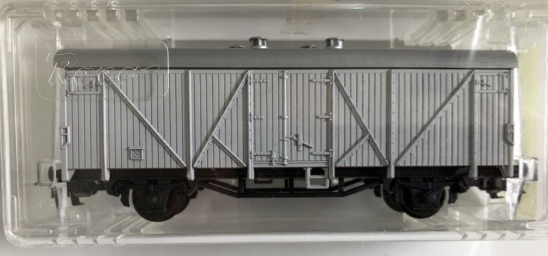 Roco Modellini di ferrovie: Roco 4312 Güterwagen silber Spur H0 – Nuovo e nell'imballaggio originale da Burgdorf venduto da Gedora 1