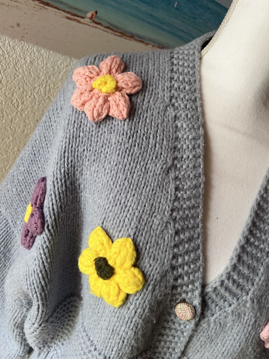 Giacche: Flower Power Strickjacke – Usato da Linden venduto da Annelie12 1