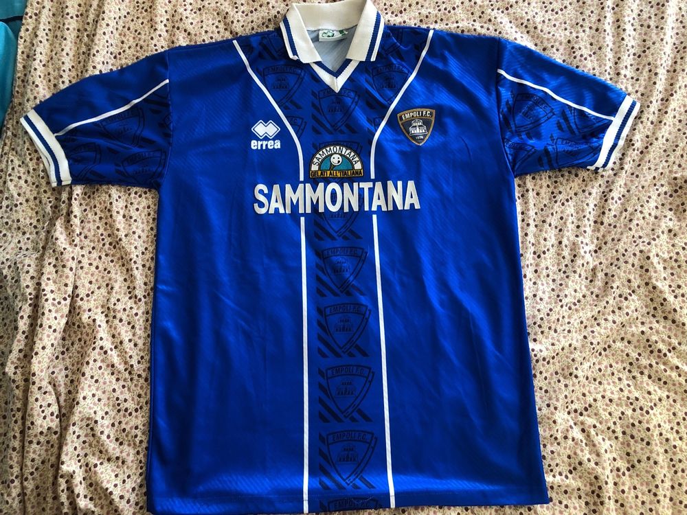 Maillot SAMPDORIA MANCINI N10 Lanetta Phonola Acrylique Football Vintage