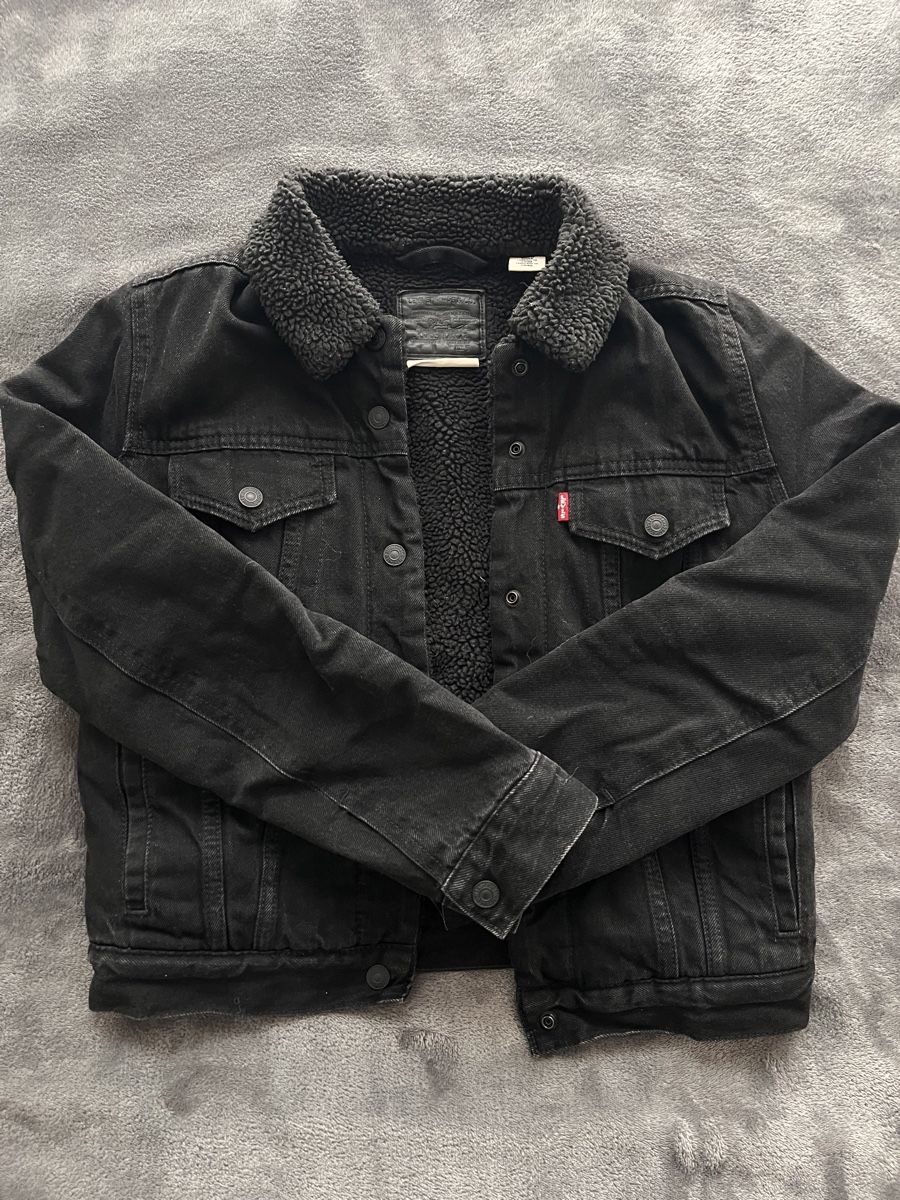 Levi's Jacken: Veste en jean Levi's noire doublée, taille S – Neu (gemäss Beschreibung) aus Meyrin von