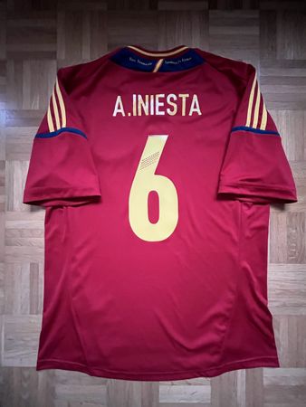 Original Iniesta Spanien Trikot 2012 L