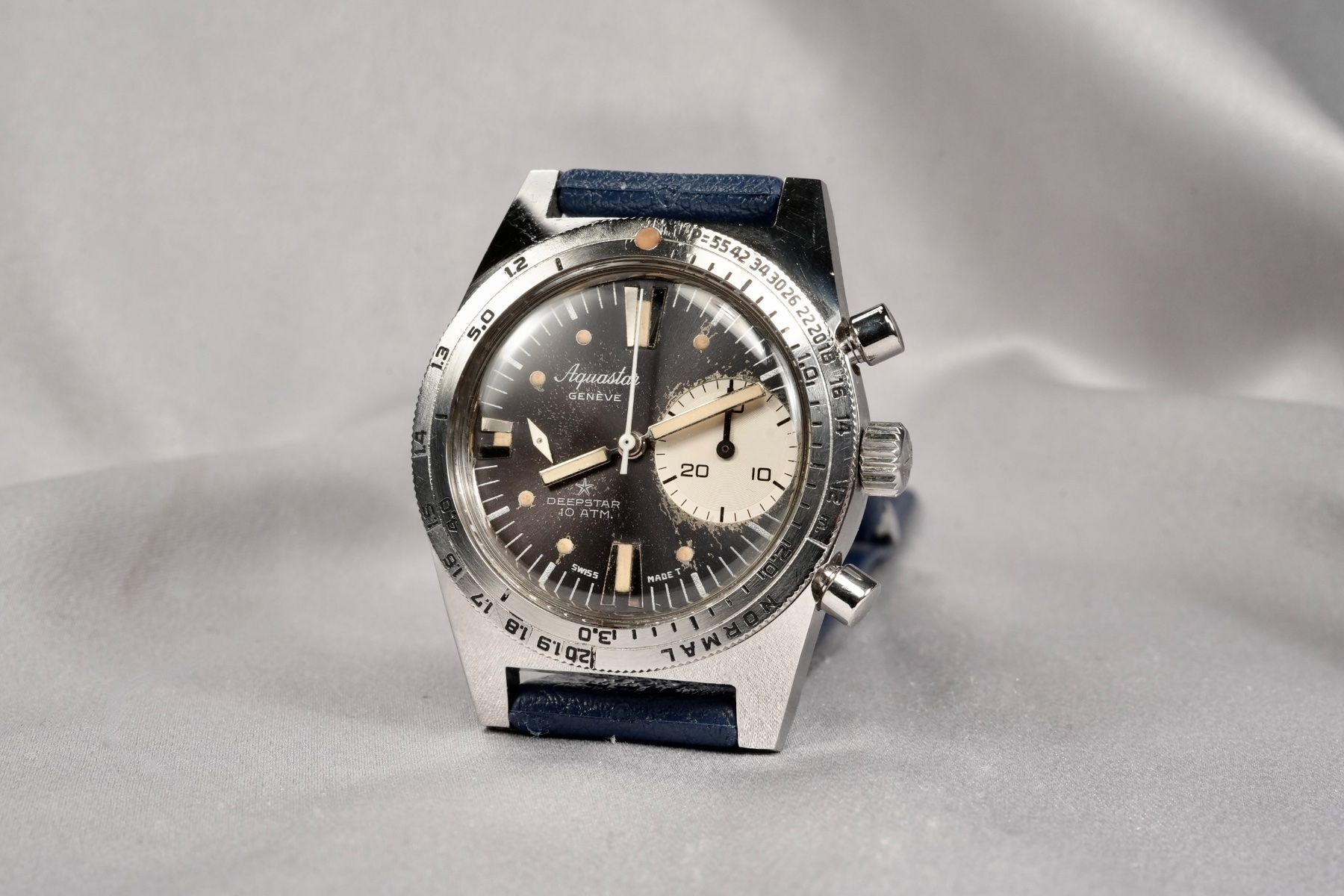 Aquastar Orologi: Aquastar - Deepstar 10 Atm.Gen I Diver Chronograph – Usato da Morcote venduto da chronoservice 3