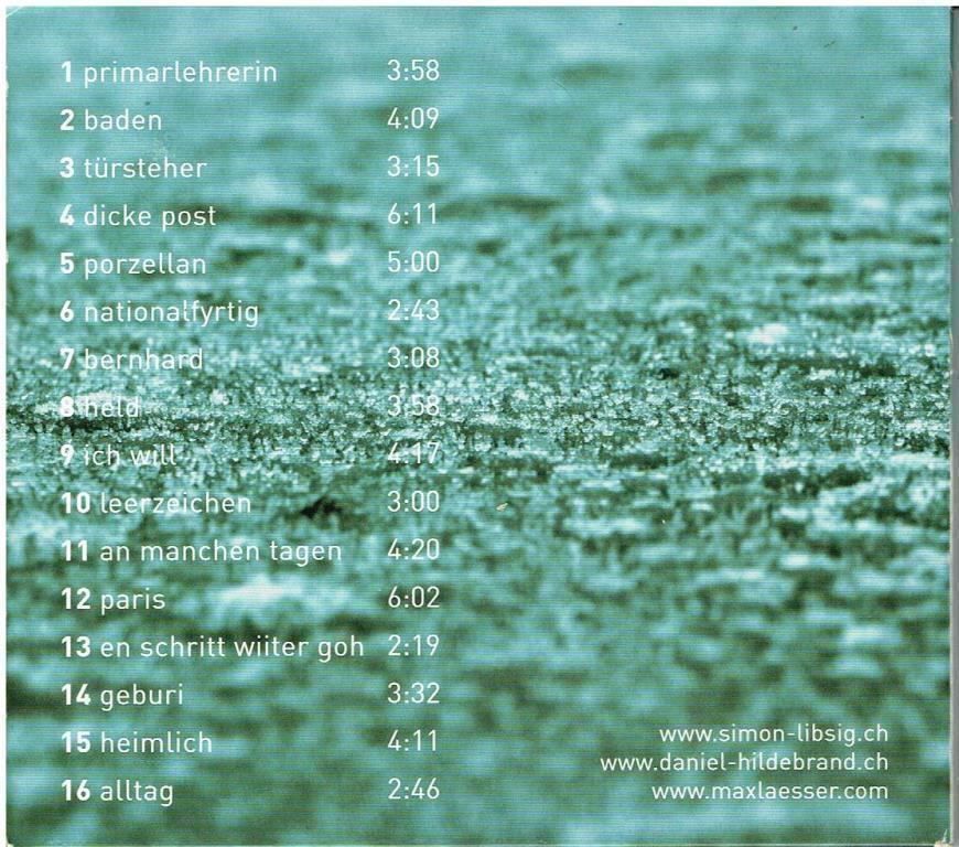 CD: Trostmaterial Max Lässer – Nuovo (secondo la descrizione) da Flims - Dorf venduto da Stagediver 1