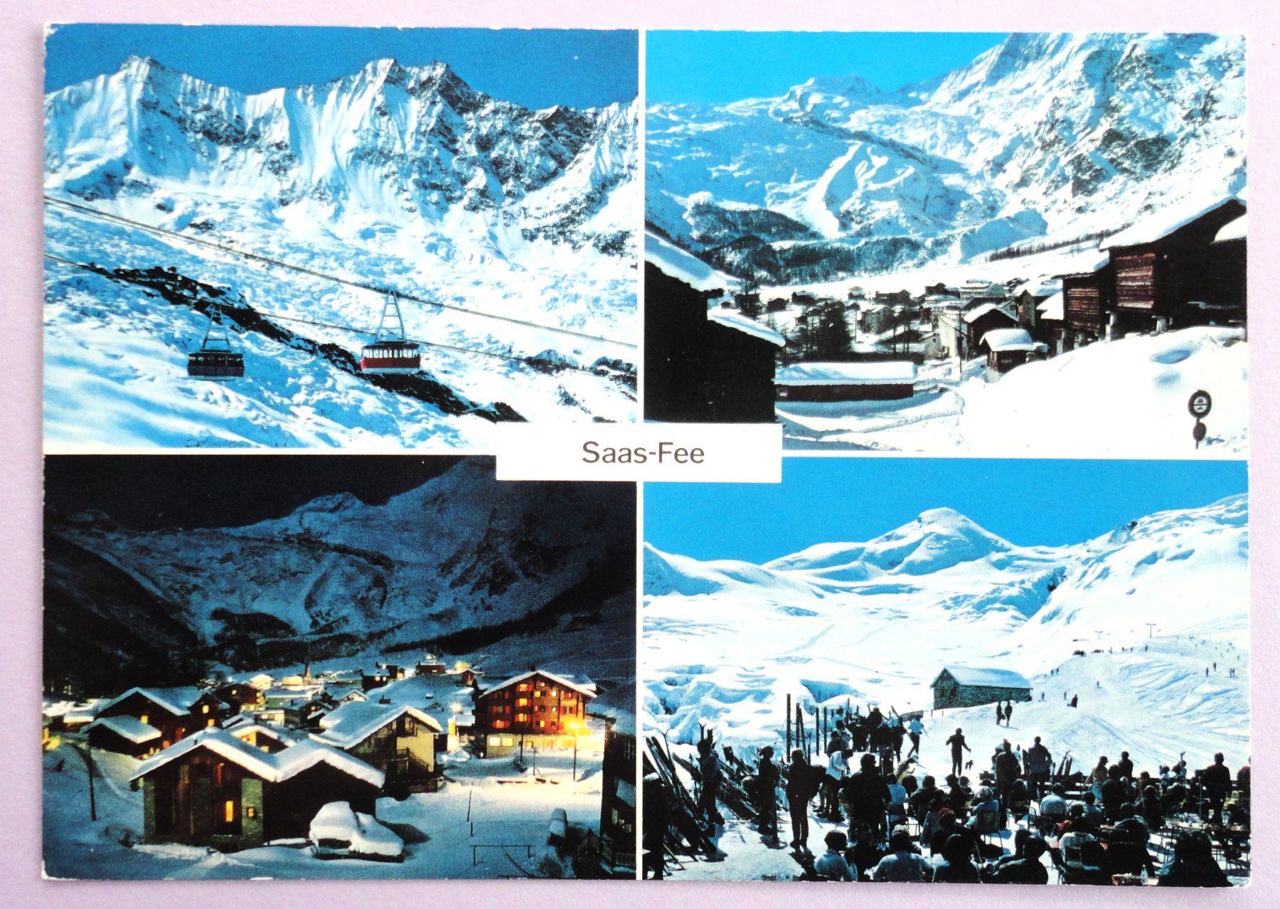 Cartoline postali: Saas-Fee 1800 m, Wallis – Usato da Fétigny venduto da Billy2miny