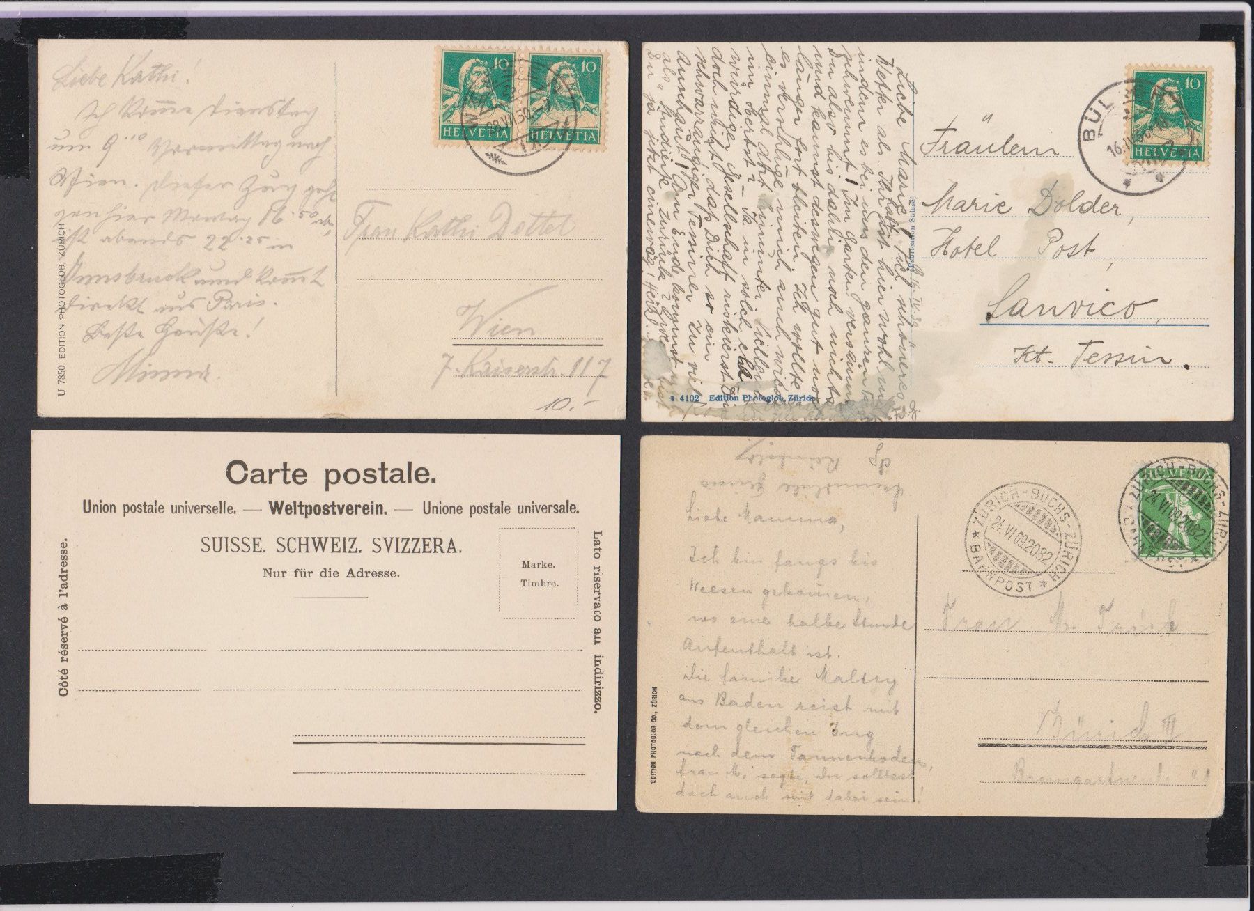Cartoline postali: Weesen  SG   :   11 alte Ansichtskarten – Usato da Vitznau venduto da Ropaku 3