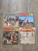 4 LPs Karl May Hörspiele - Winnetou I, II, III & Old Surehan