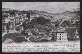 Herisau, Teilansicht mit Blick in die Be