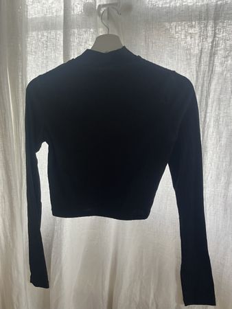Langarmshirt Tally Weijl schwarz gerippt Grösse S neuwertig