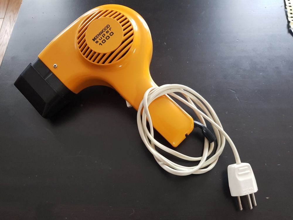 Sèche-cheveux Moulinex orange vintage Plastique