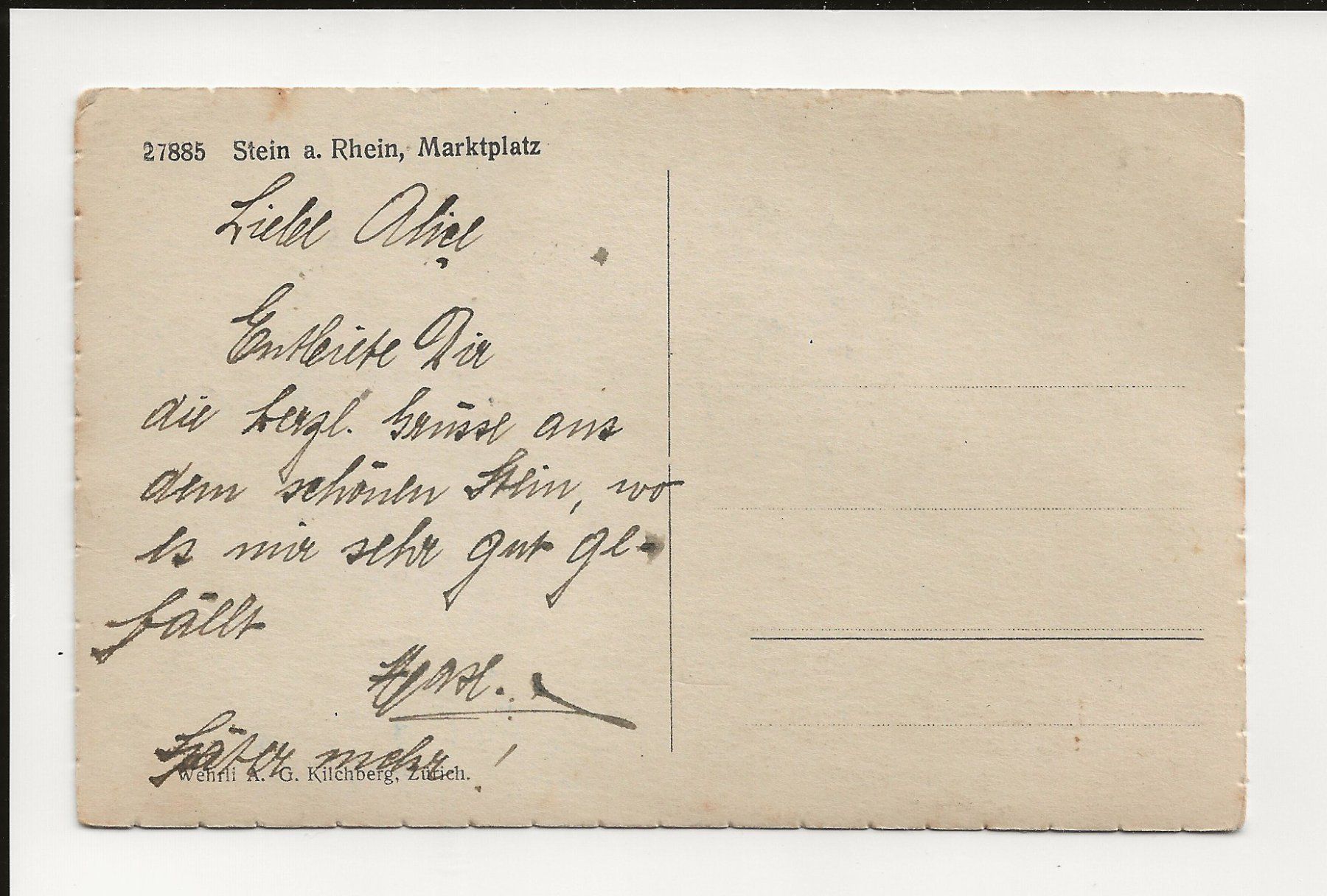 Cartoline postali: AK ca.1920 Stein am Rhein, Marktplatz – Usato da Greifensee venduto da 315WDO 1