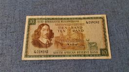Südafrikanische 10 Rand Banknote - Seltenes Sammlerstück!