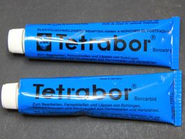 Tetrabor Borcarbid Läpp-Paste, F150 und F400, ungebraucht