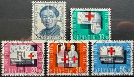Pro Patria Satz 1962 Voll-ET-Stempel SBK 60.- selten