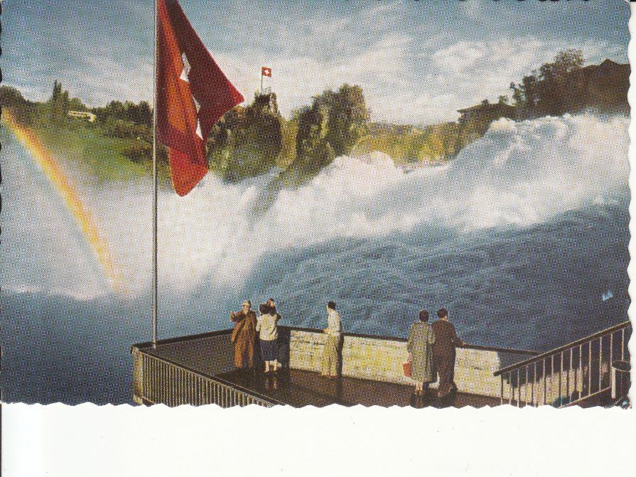 Cartoline postali: Rheinfall 1957 – Usato da Bürglen TG venduto da StampGraf
