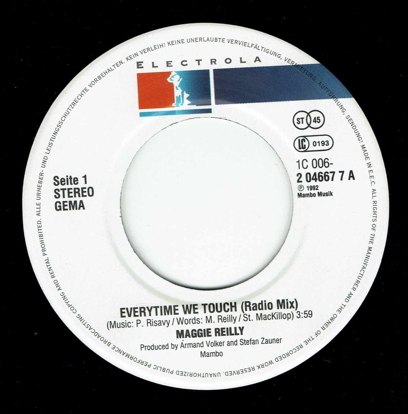 Dischi in vinile: Maggie Reilly - Everytime we touch, Vinyl Single – Usato da Winterthur venduto da sumpfis 2