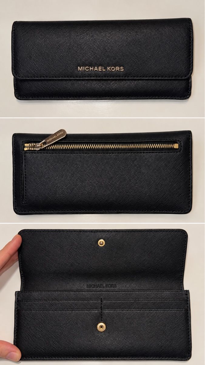 Michael Kors Portamonete: Portafoglio Michael Kors nero – Usato da Pollegio venduto da eli_8bm2