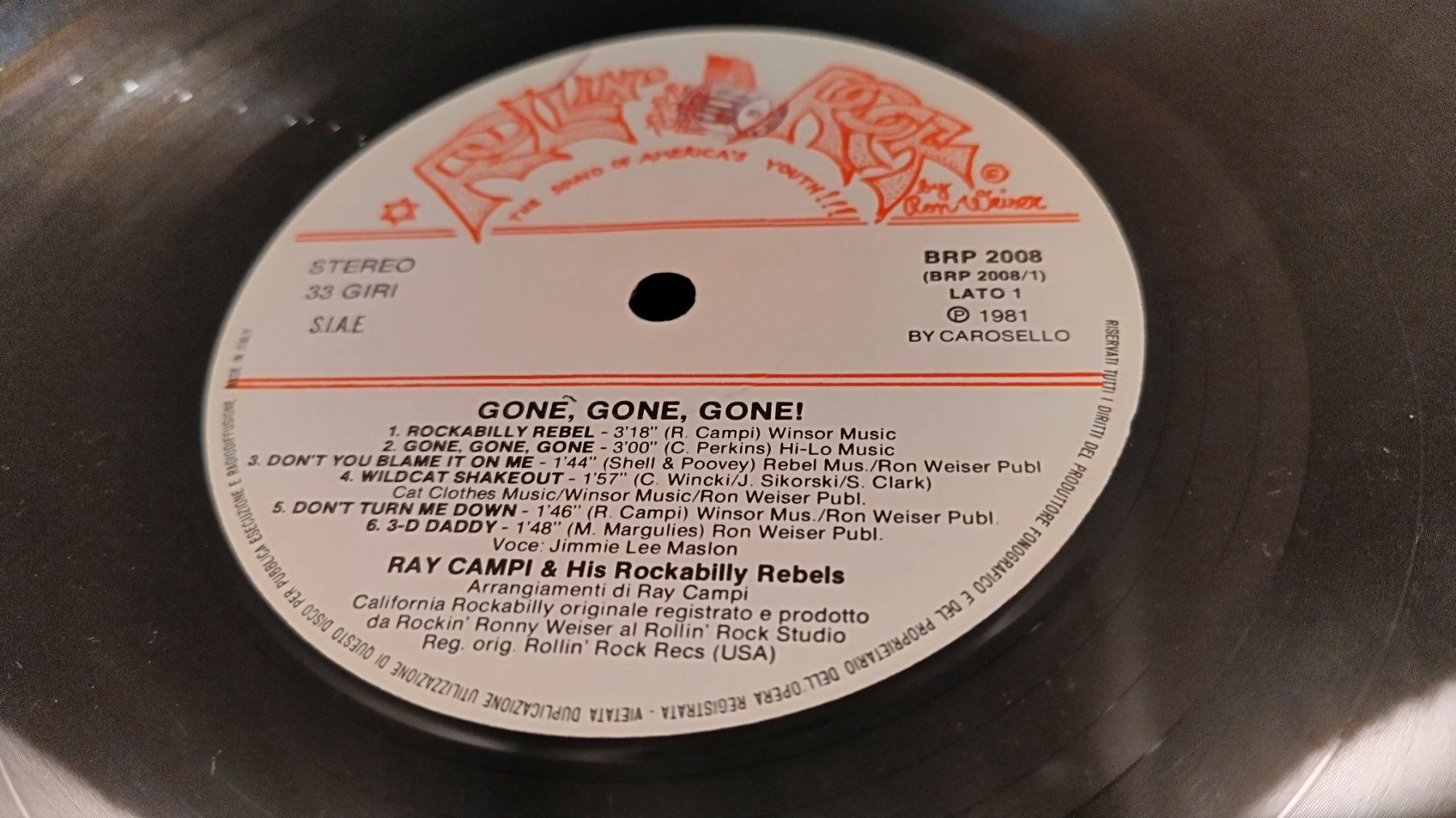 Schallplatten: Ray Campi & his Rockabilly Rebels / Gone, Gone, Gone / LP – Gebraucht aus Bellach von JingleJerry 4
